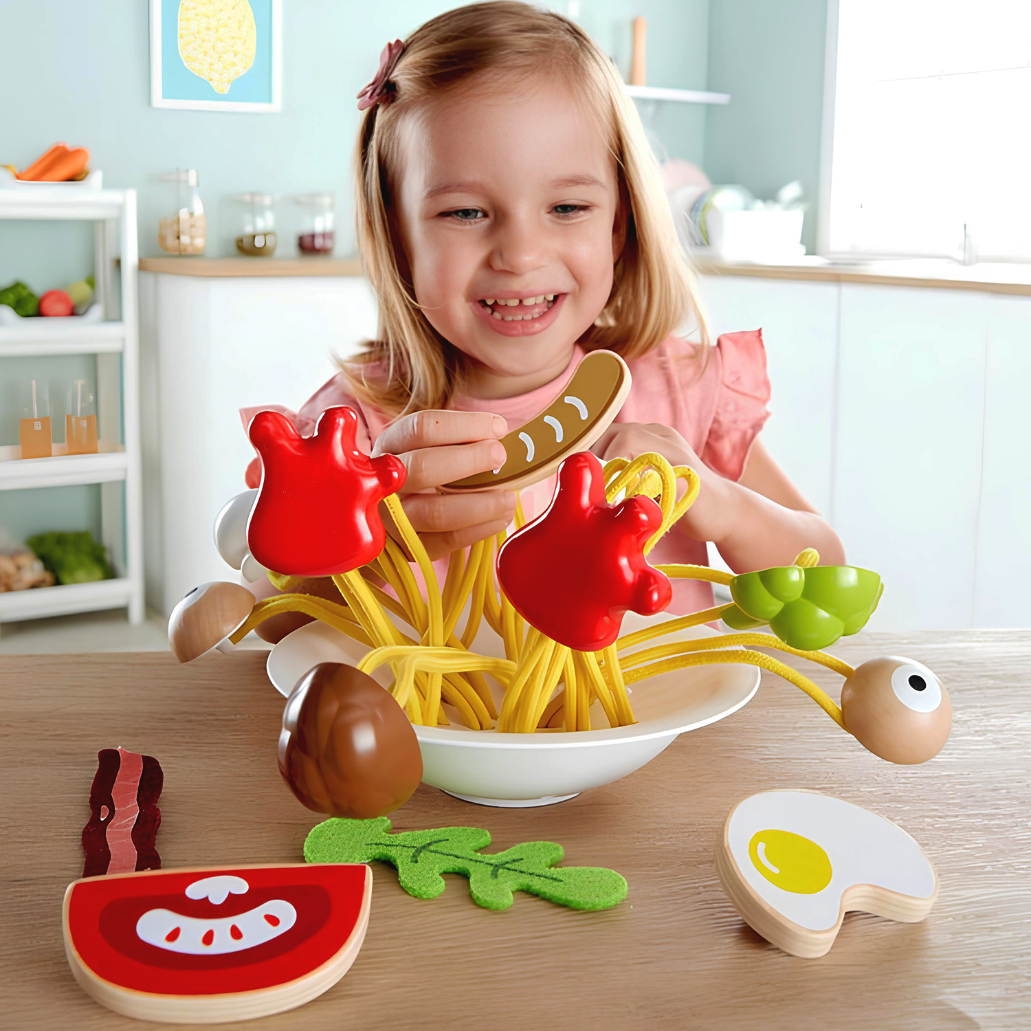Игровой набор Веселые спагетти Hape E3165_HP hape набор посуды для шеф повара