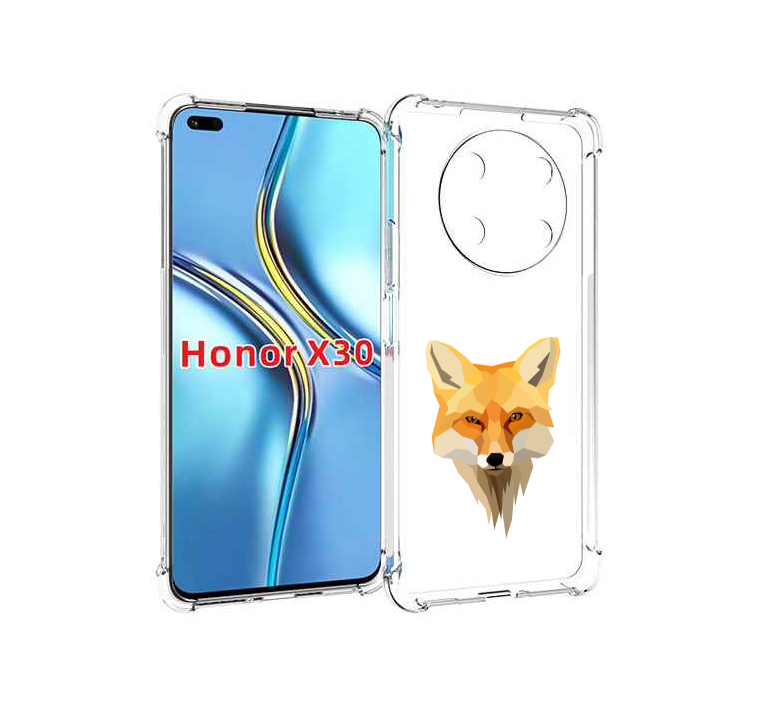 

Чехол MyPads голова-лисы для Honor X30 / Magic4 Lite 5G, Прозрачный, Tocco