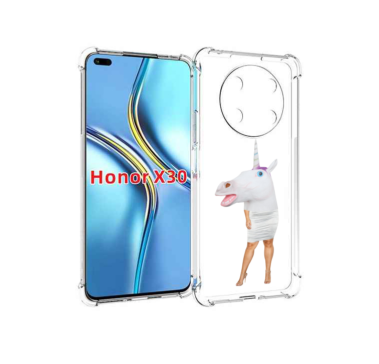 

Чехол MyPads голова-единорога для Honor X30 / Magic4 Lite 5G, Прозрачный, Tocco