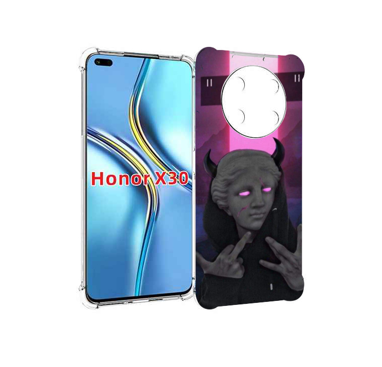 

Чехол MyPads глитч-статуя для Honor X30 / Magic4 Lite 5G, Прозрачный, Tocco
