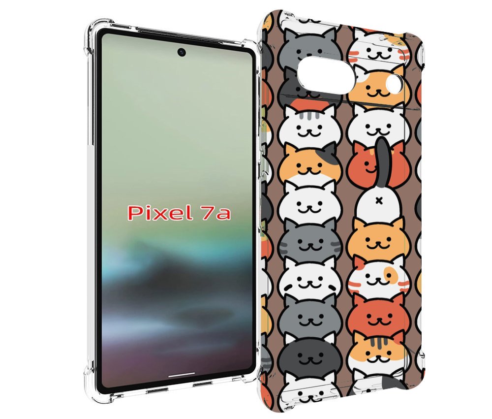 

Чехол MyPads Найди-кота для Google Pixel 7A, Tocco