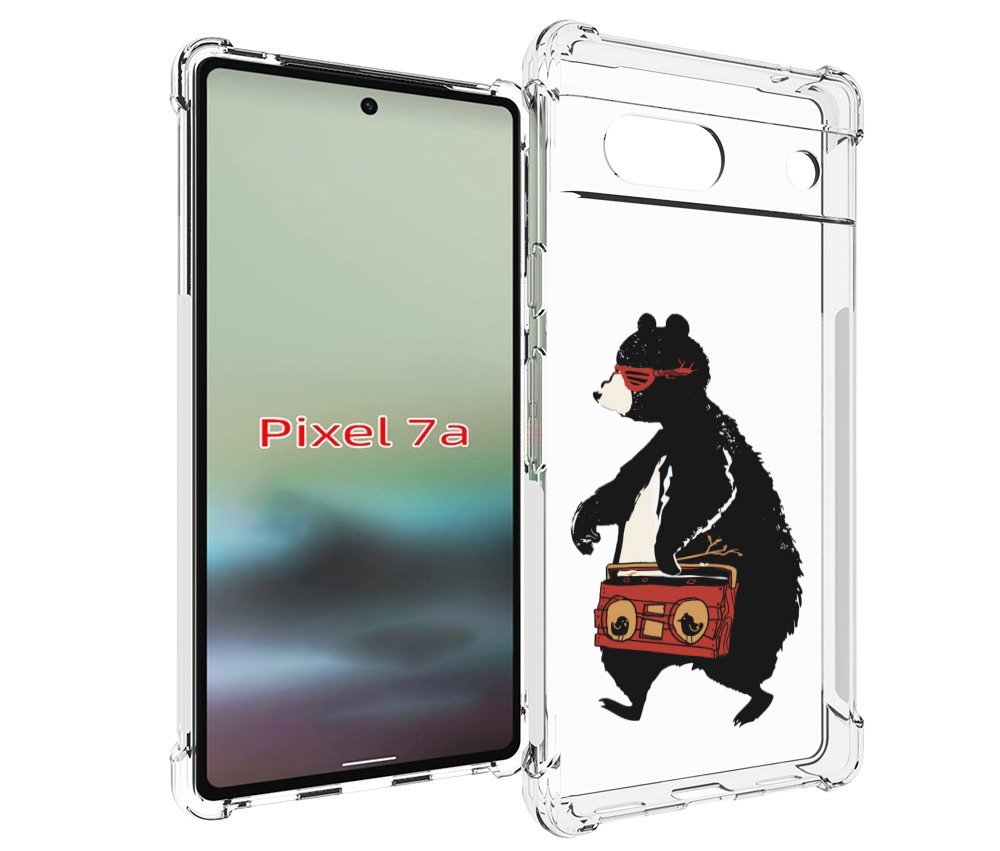 

Чехол MyPads Музыкальный медведь для Google Pixel 7A, Tocco