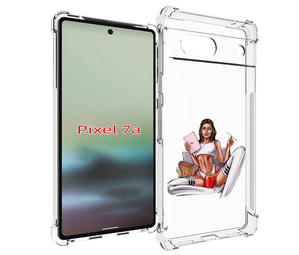 

Чехол MyPads Модная-иллюстрация-девушки женский для Google Pixel 7A, Tocco