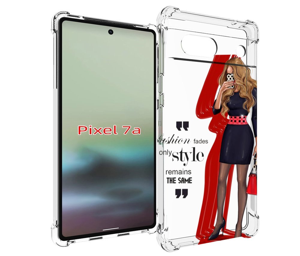 

Чехол MyPads Модная-девушка женский для Google Pixel 7A, Tocco