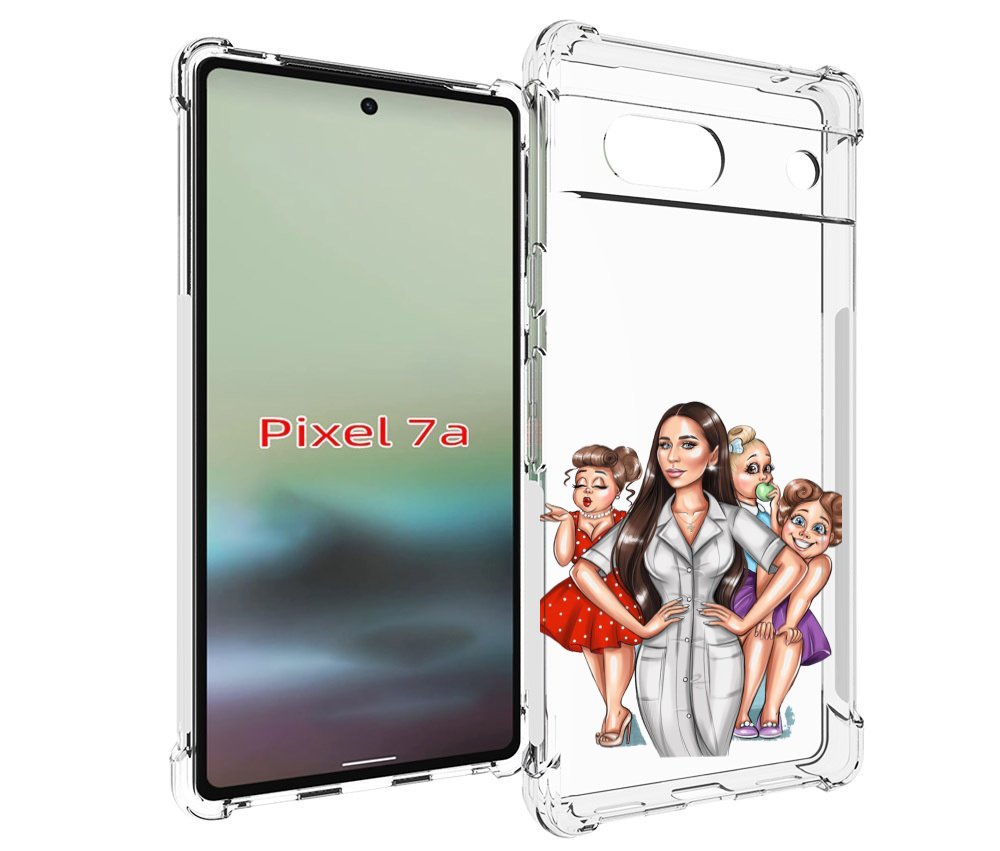 

Чехол MyPads Милые-дамы женский для Google Pixel 7A, Tocco