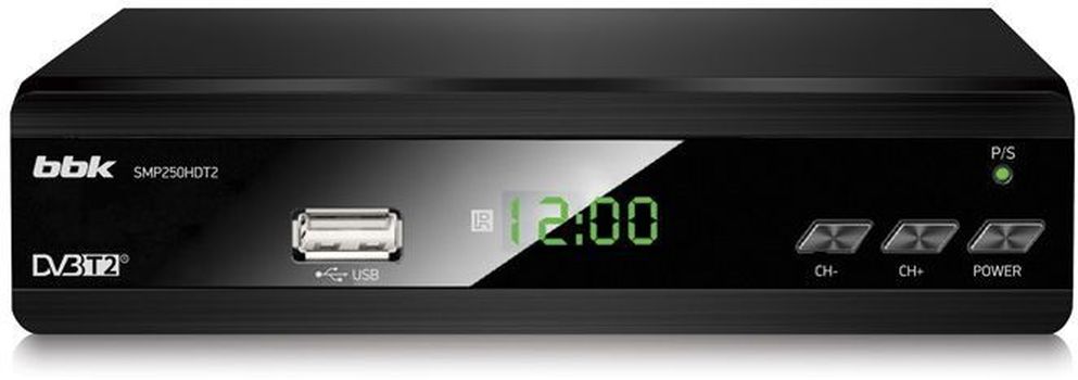 фото Dvb-t2 приставка bbk smp250hdt2 black