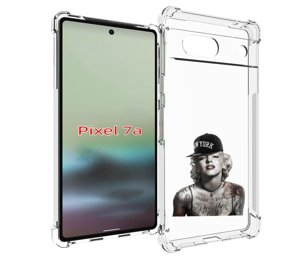 

Чехол MyPads Мерлин Монро с тату женский для Google Pixel 7A, Tocco