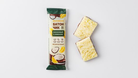 

Батончик ВкусВилл кокосовый с лимоном 30 г