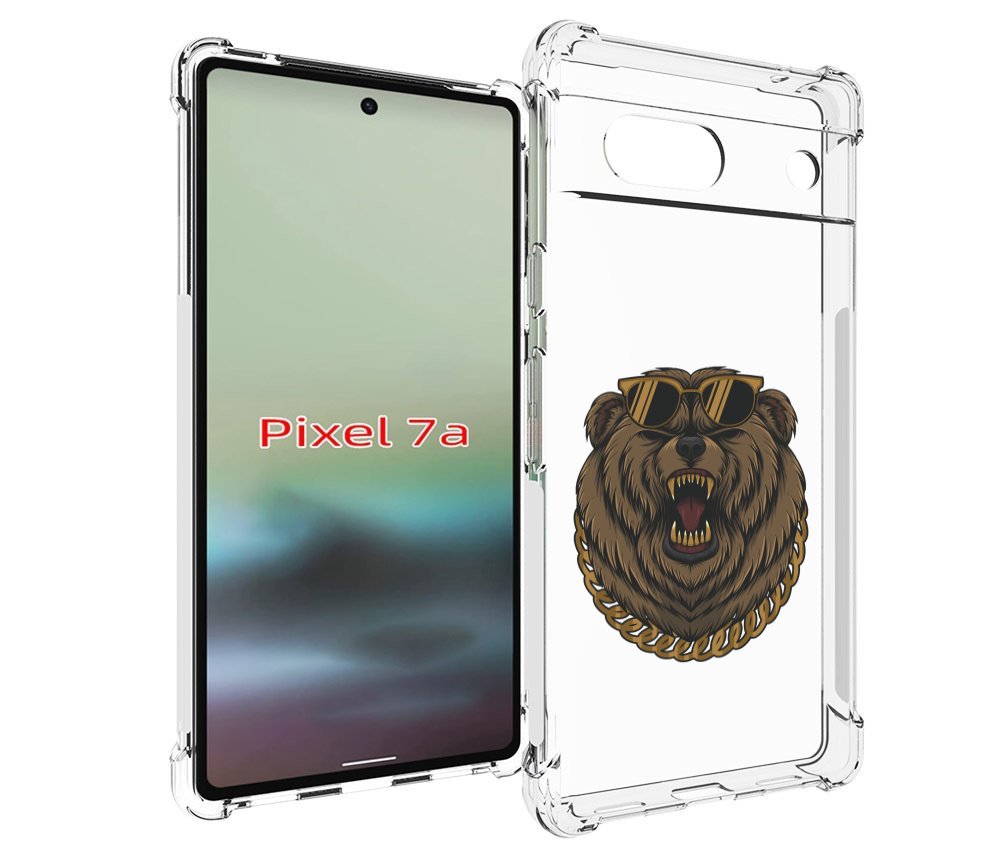 

Чехол MyPads Медведь-в-очках-2 для Google Pixel 7A, Tocco