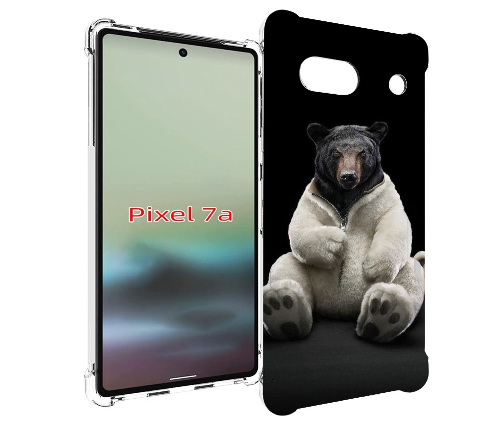 

Чехол MyPads Медведь-бурый-белый для Google Pixel 7A, Tocco