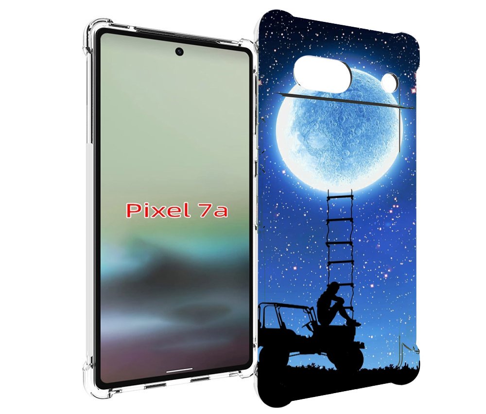 

Чехол MyPads Машина-на-лун для Google Pixel 7A, Tocco