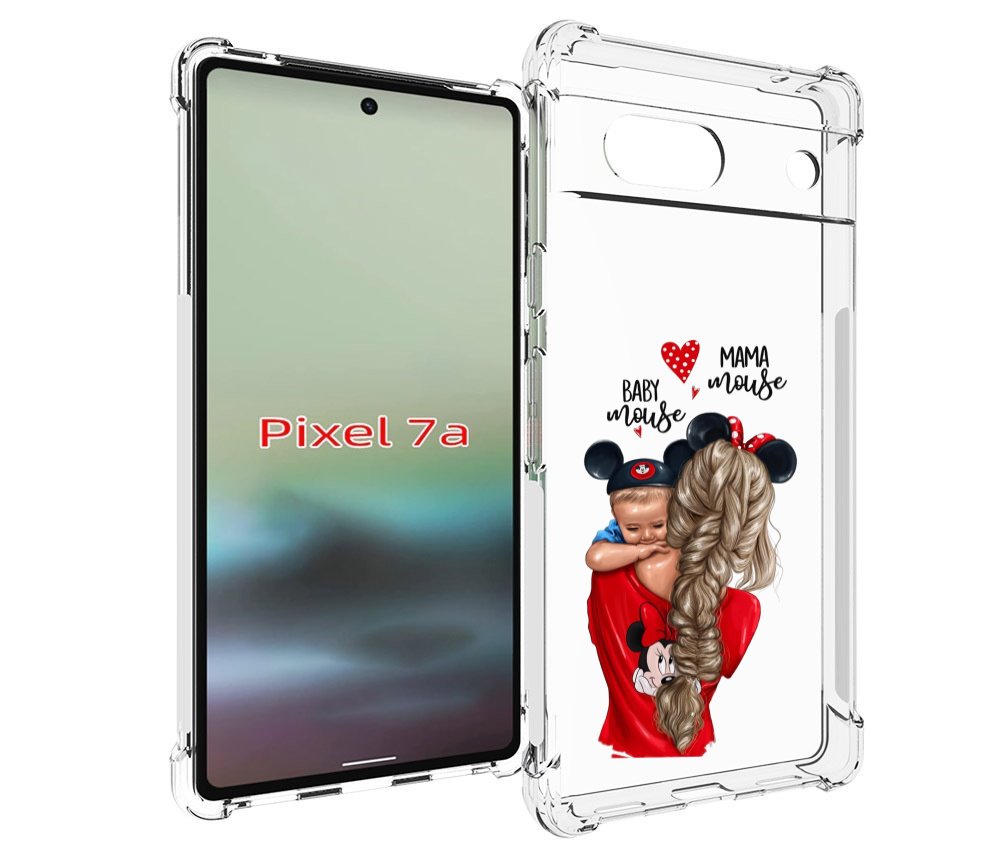 

Чехол MyPads Мама-маус женский для Google Pixel 7A, Tocco