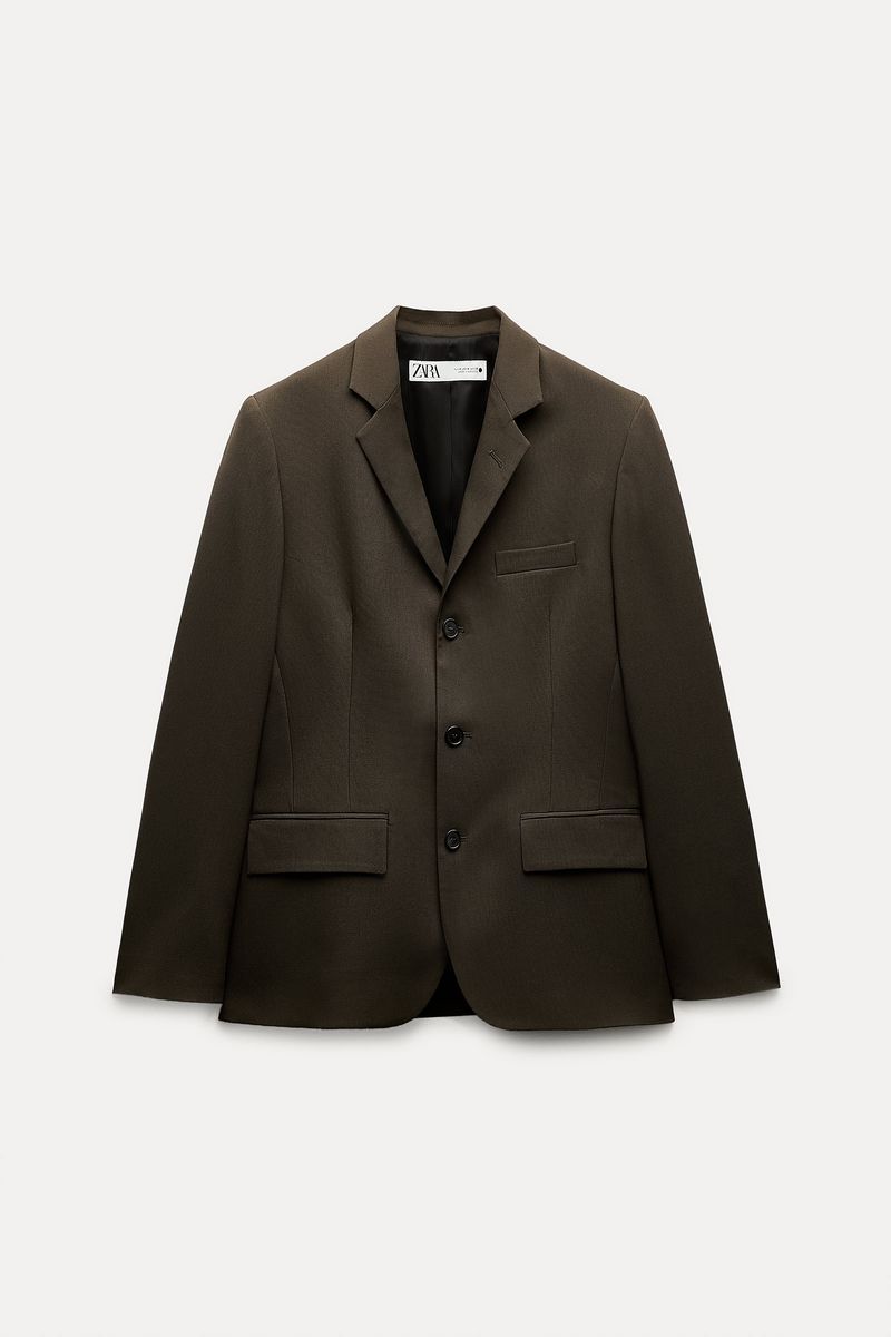 

Пиджак женский ZARA 02533335 коричневый M, 02533335