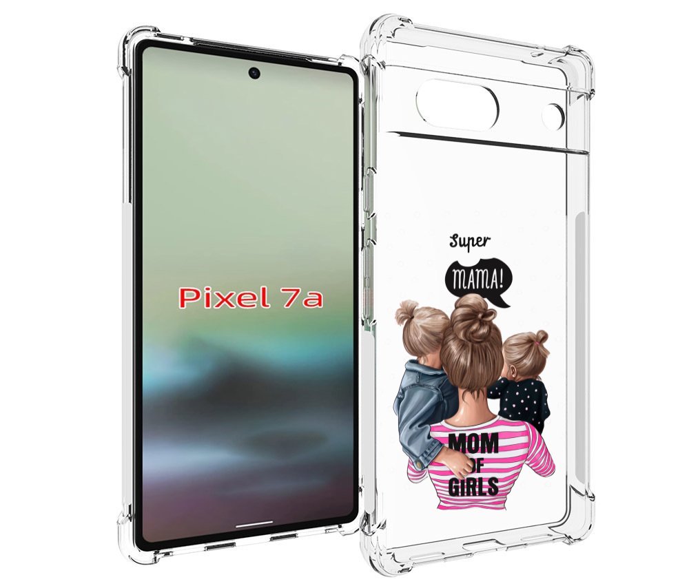 

Чехол MyPads Мама-девочек женский для Google Pixel 7A, Tocco