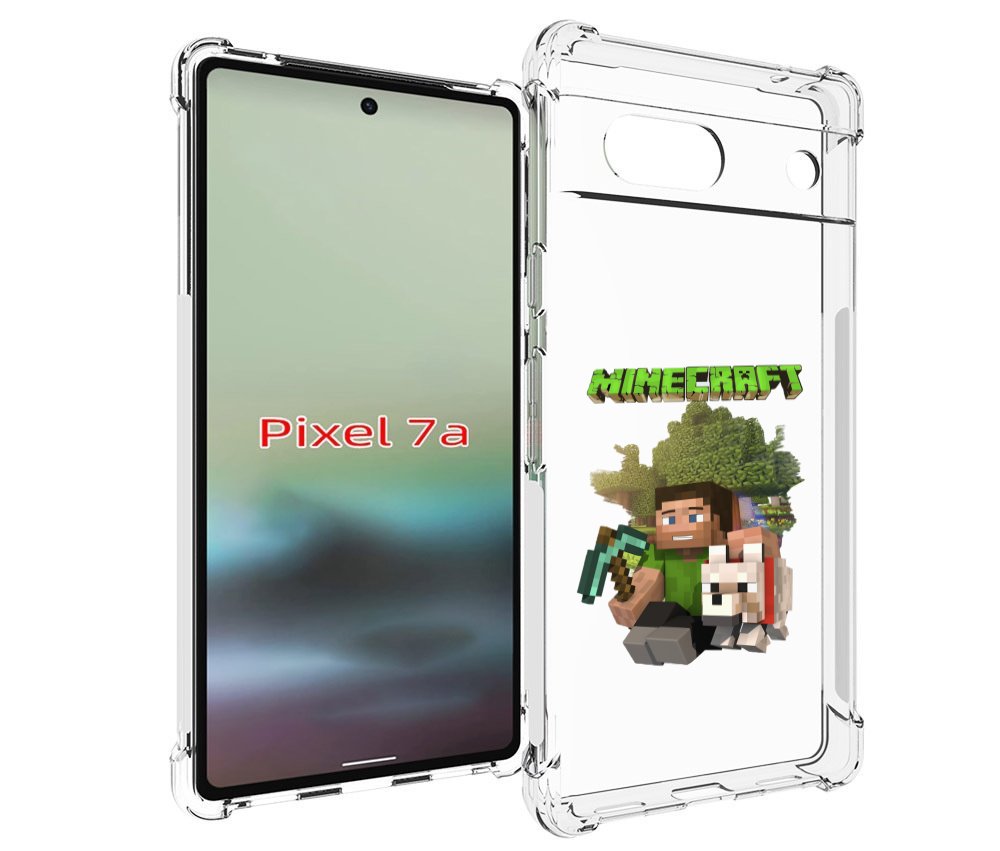 

Чехол MyPads Майнкрафт детский для Google Pixel 7A, Tocco