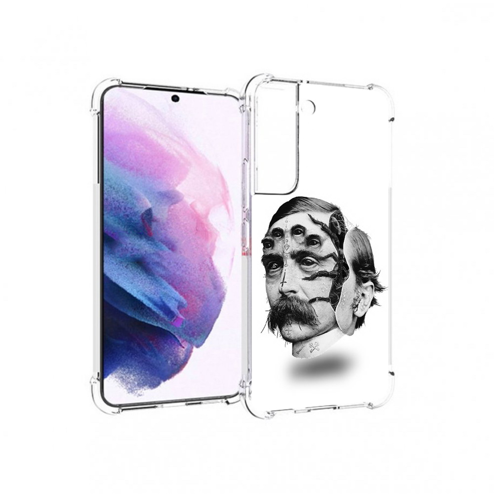 

Чехол MyPads Tocco для Samsung Galaxy S22 страшное лицо мужчины (PT194926.508.629), Прозрачный, Tocco