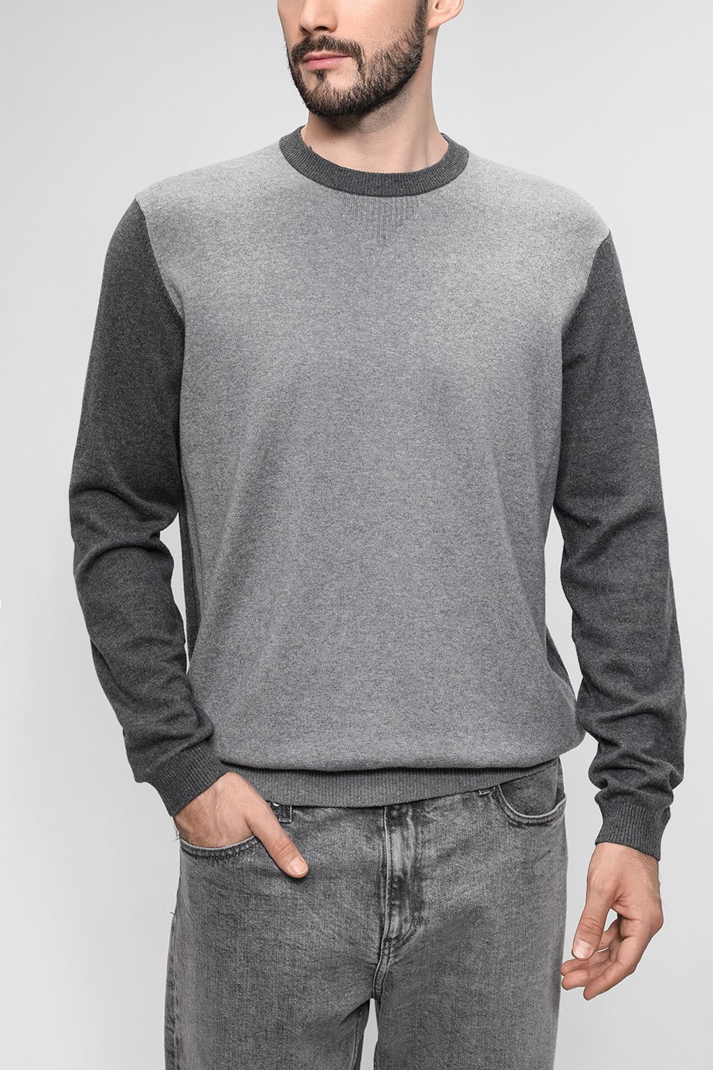 

Джемпер мужской Esprit 121EE2I304 серый 2XL, 121EE2I304