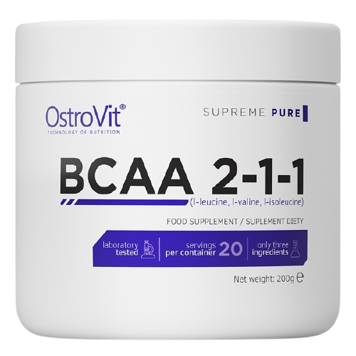 OstroVit BCAA 2:1:1 200 г, без вкуса