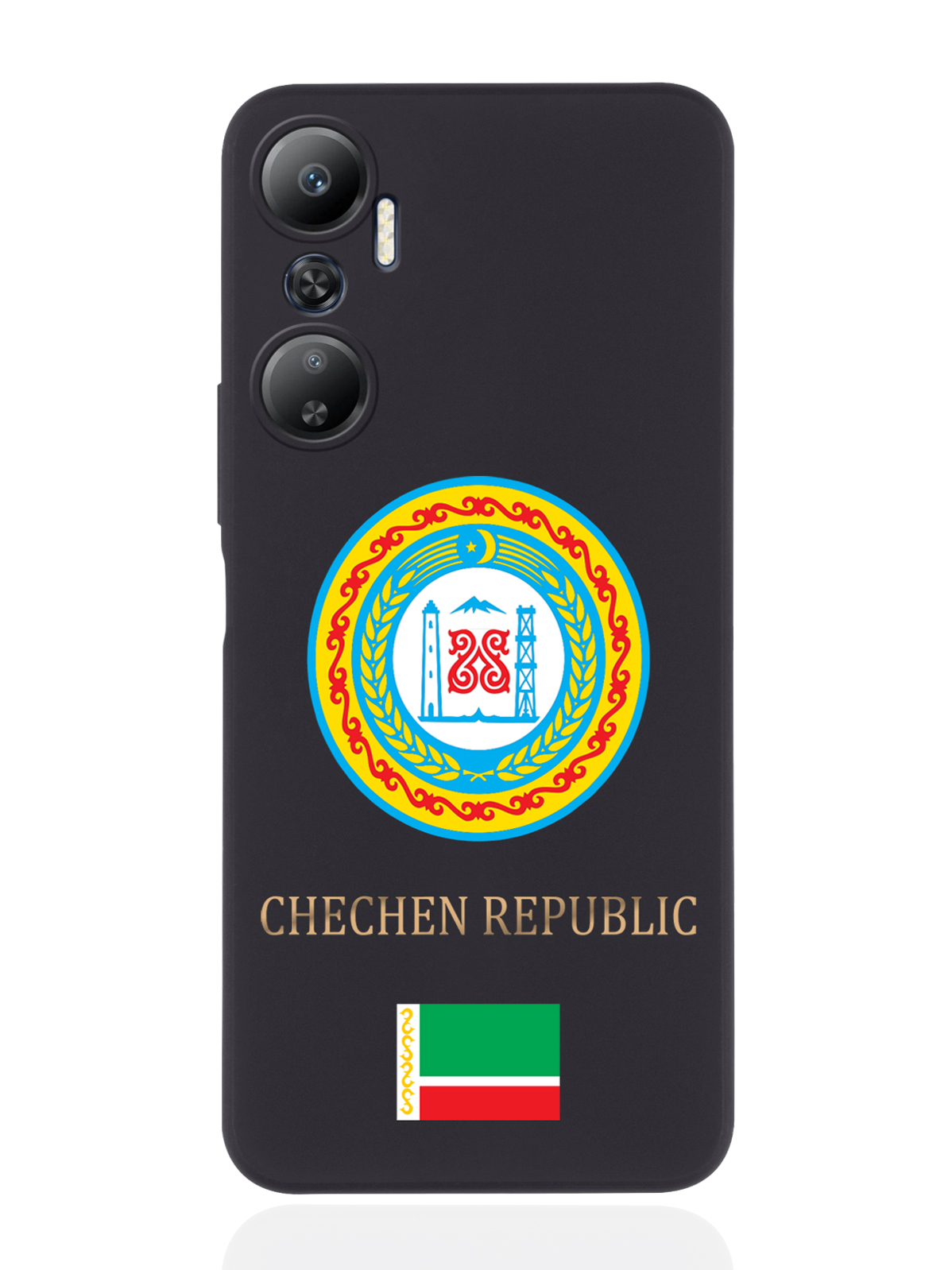 

Чехол SignumCase для Infinix Hot 20 Герб Чечни черный, Разноцветный