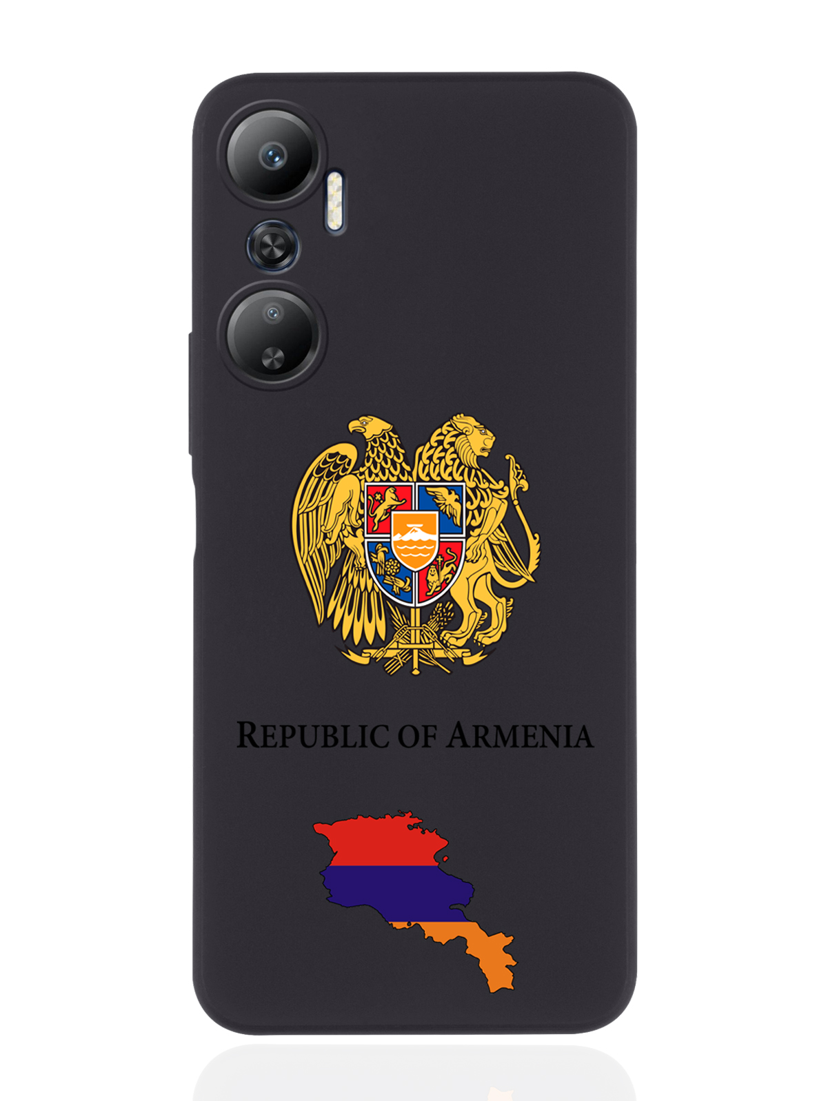 

Чехол SignumCase для Infinix Hot 20 Герб Армении черный, Разноцветный