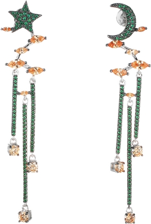 

Серьги женские из серебра Джей Ви E26794-W3, фианит, E26794-W3