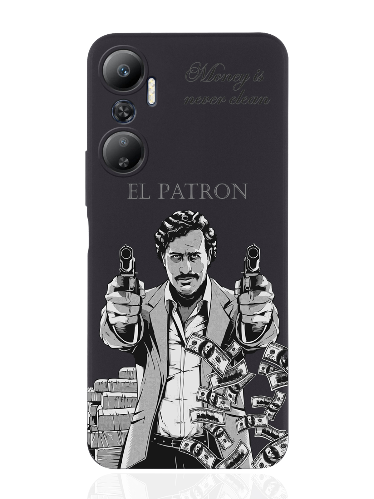 фото Чехол musthavecase для infinix hot 20 el patron pablo escobar/пабло эскобар черный