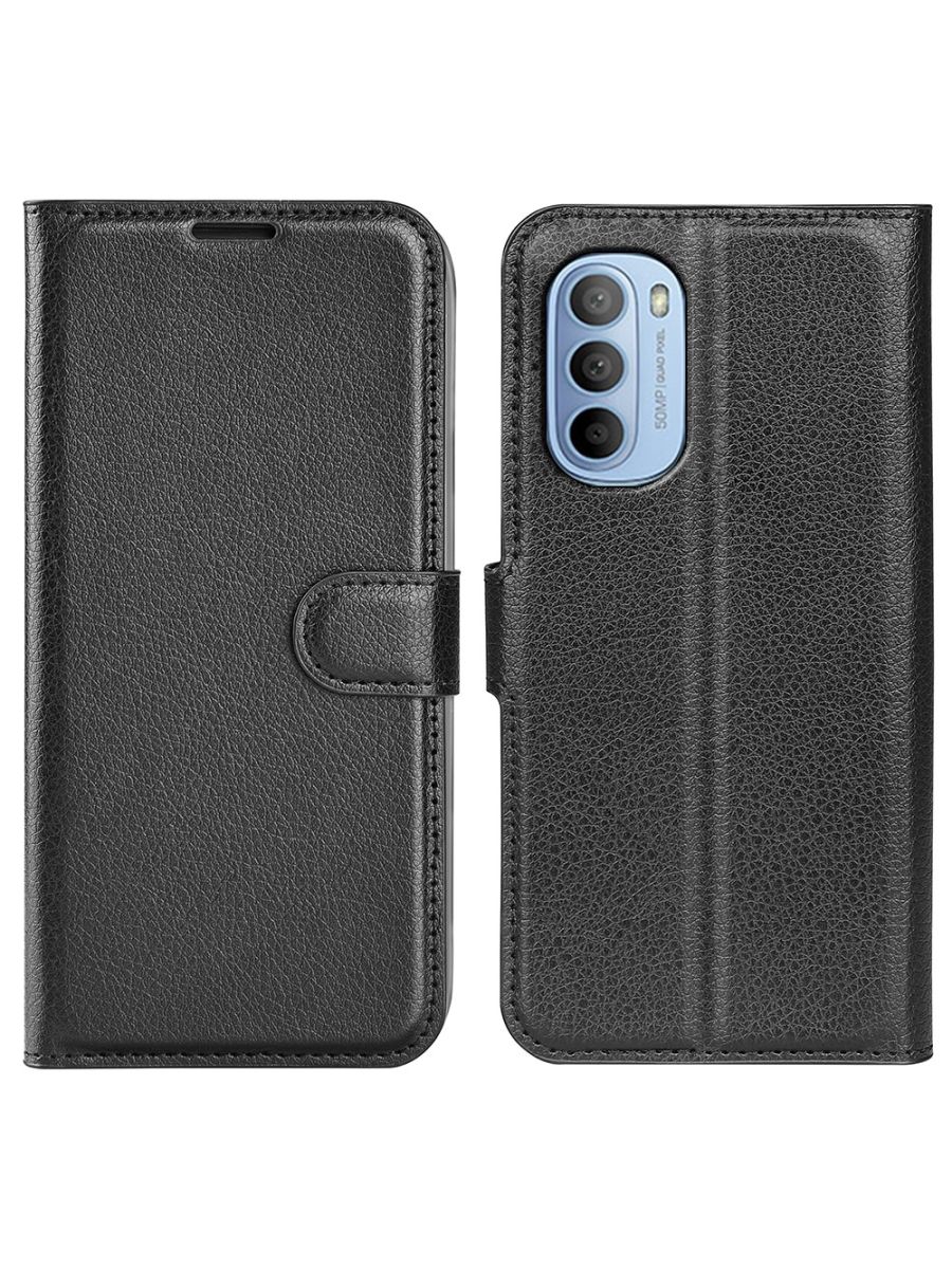 

Brodef Wallet Чехол книжка кошелек для Motorola Moto G31/G41 черный