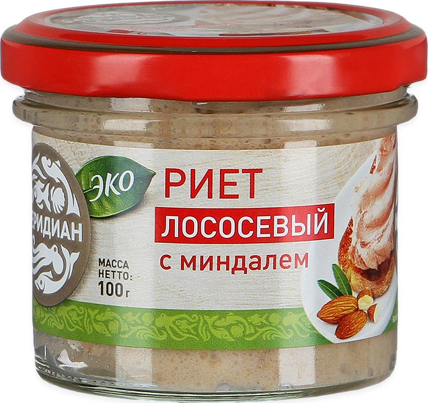 Рецепт риета из лосося с миндалем