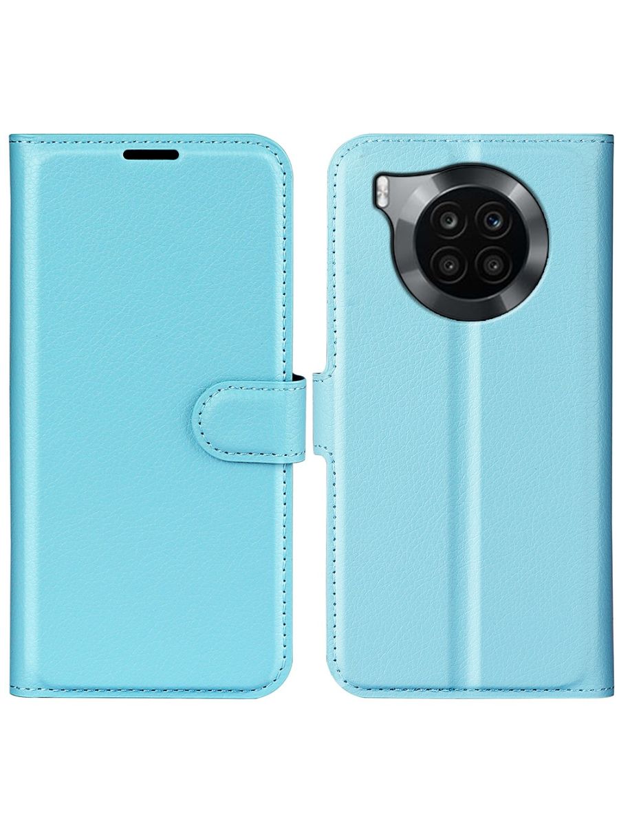 

Brodef Wallet Чехол книжка кошелек для Honor 50 Lite голубой