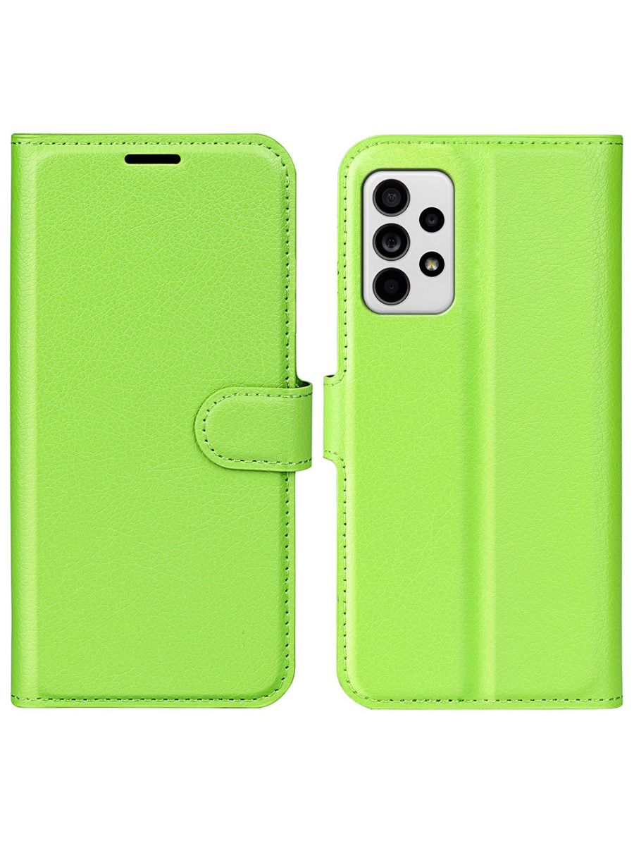 

Brodef Wallet Чехол книжка кошелек для Samsung Galaxy A33 зеленый