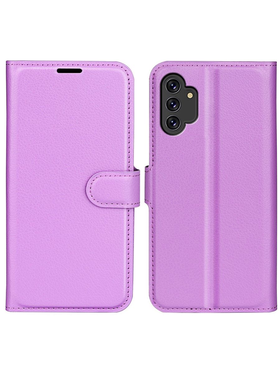 

Brodef Wallet Чехол книжка кошелек для Samsung Galaxy A13 фиолетовый