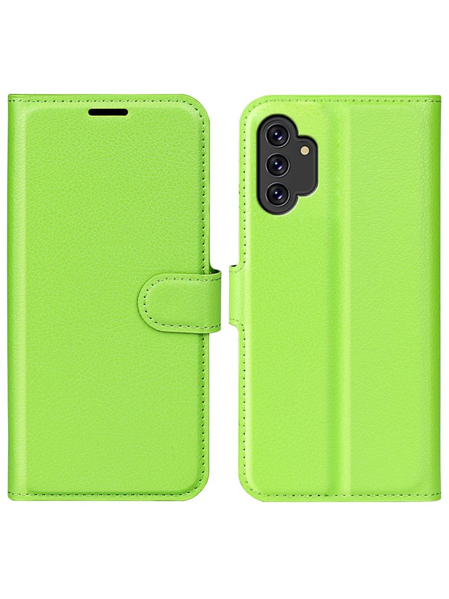 

Brodef Wallet Чехол книжка кошелек для Samsung Galaxy A13 зеленый