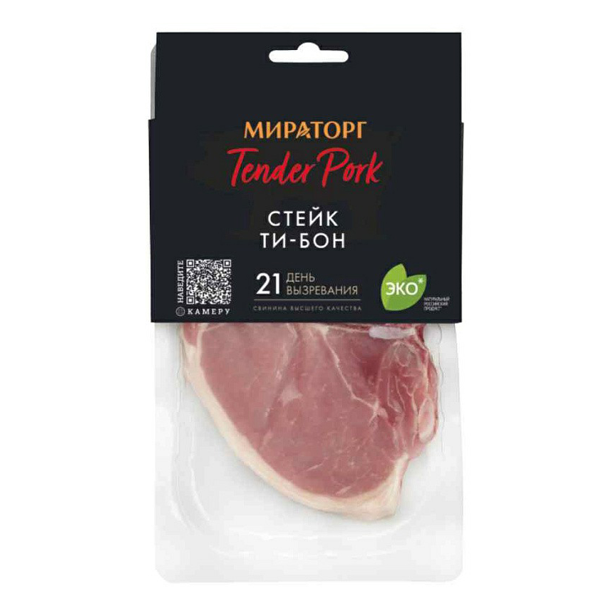 

Стейк свиной Мираторг Tend Pork Ти-бон 310 г