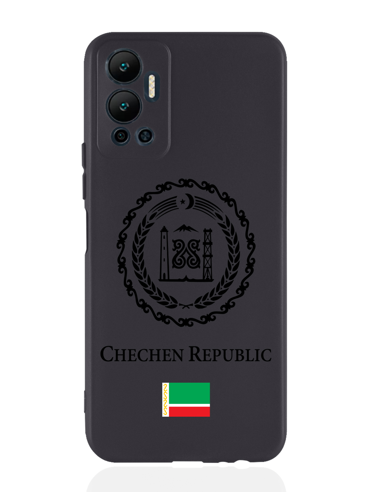 

Чехол SignumCase для Infinix Hot 12 (2022) Черный лаковый Герб Чечни черный