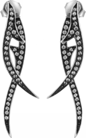 

Серьги женские из серебра Джей Ви E150003, фианит, E150003