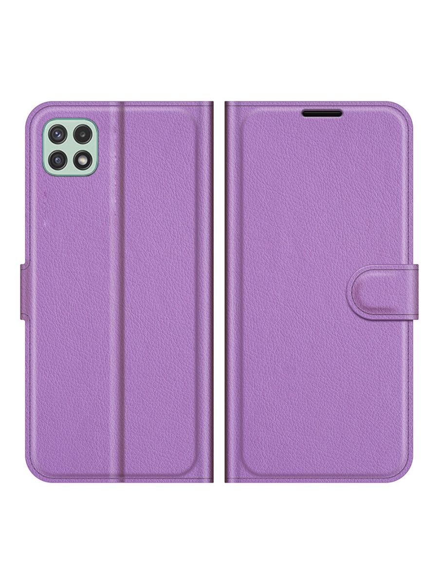 

Brodef Wallet Чехол книжка кошелек для Samsung Galaxy A22s фиолетовый