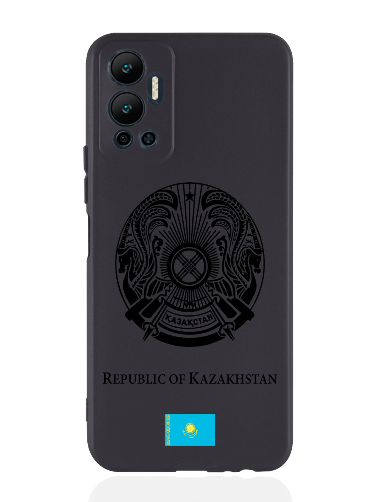 

Чехол SignumCase для Infinix Hot 12 (2022) Черный лаковый Герб Казахстана черный