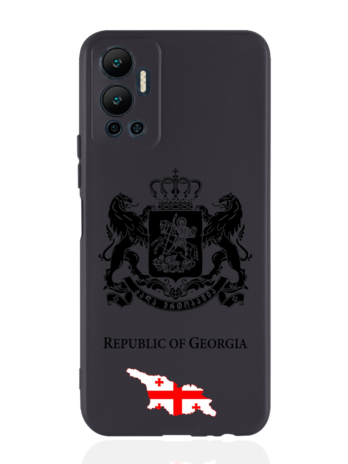 

Чехол SignumCase для Infinix Hot 12 (2022) Черный лаковый Герб Грузии черный