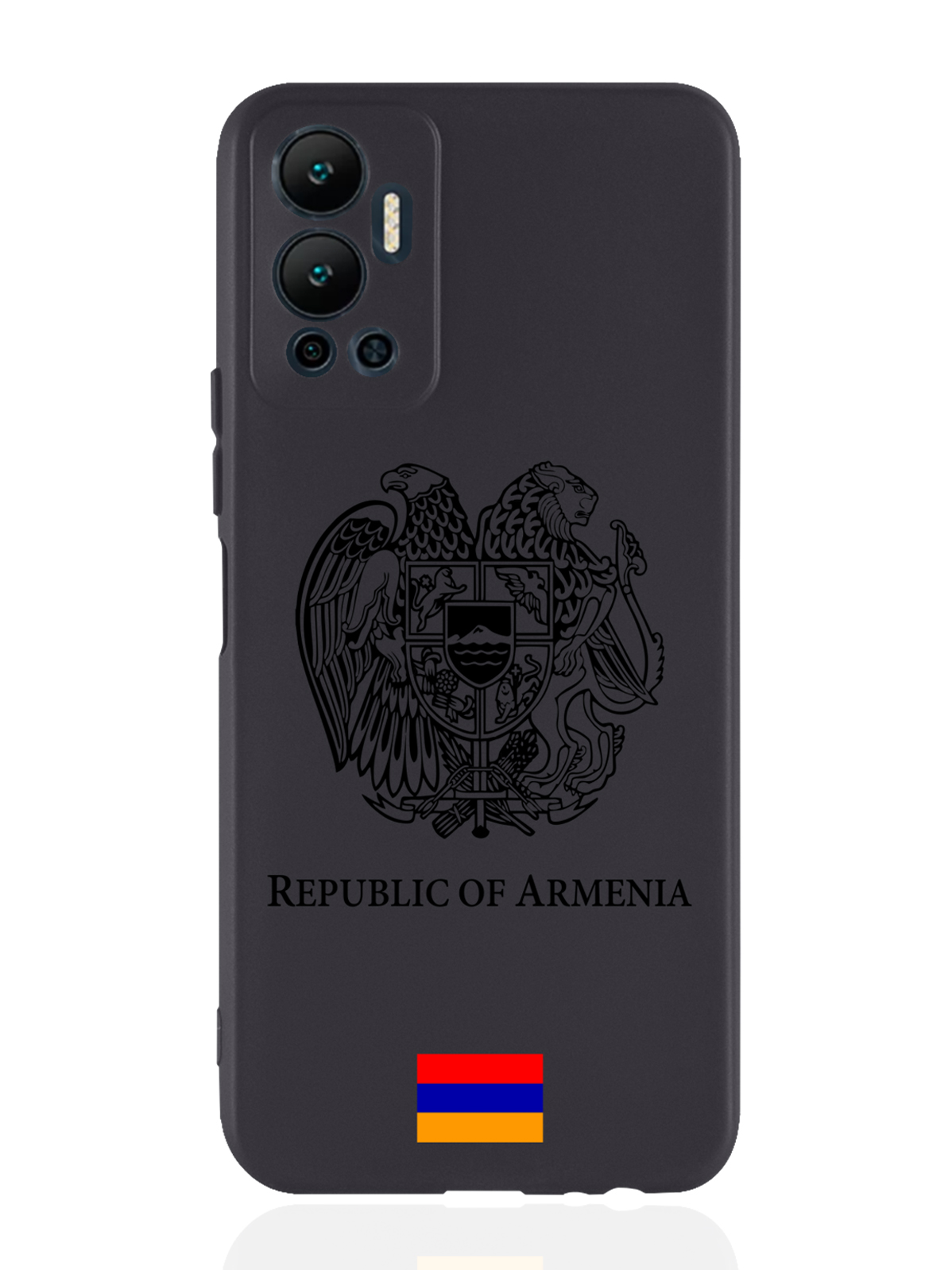 

Чехол SignumCase для Infinix Hot 12 (2022) Черный лаковый Герб Армении черный