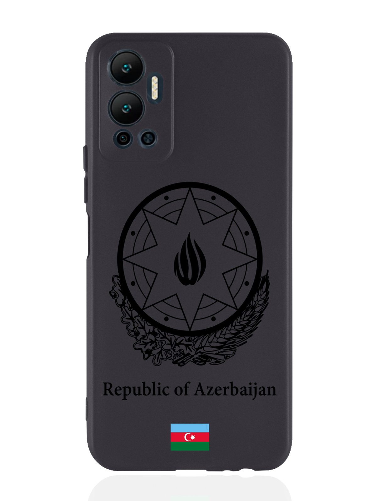

Чехол SignumCase для Infinix Hot 12 (2022) Черный лаковый Герб Азербайджана черный