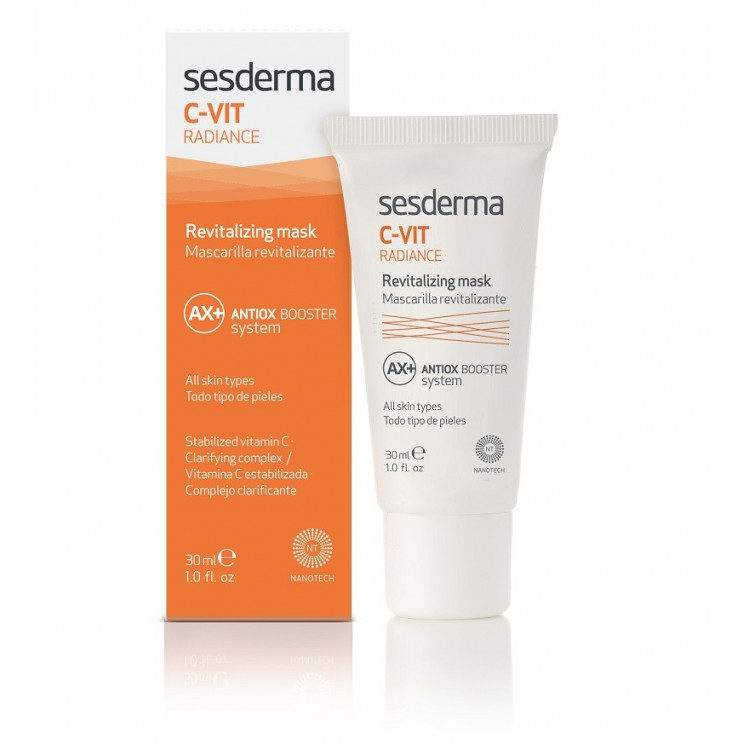 фото Маска для лица sesderma c-vit radiance revitalizing mask ревитализирующая маска 30 мл