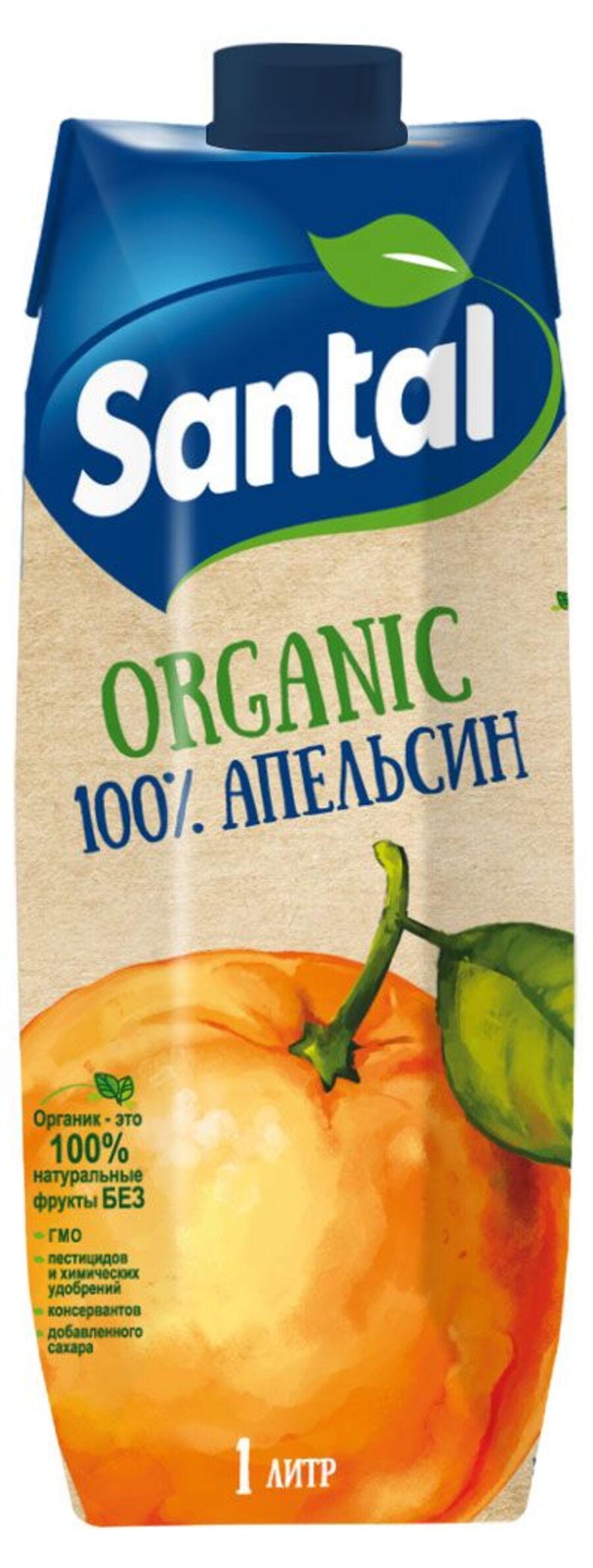 фото Сок santal organic апельсин, 1 л