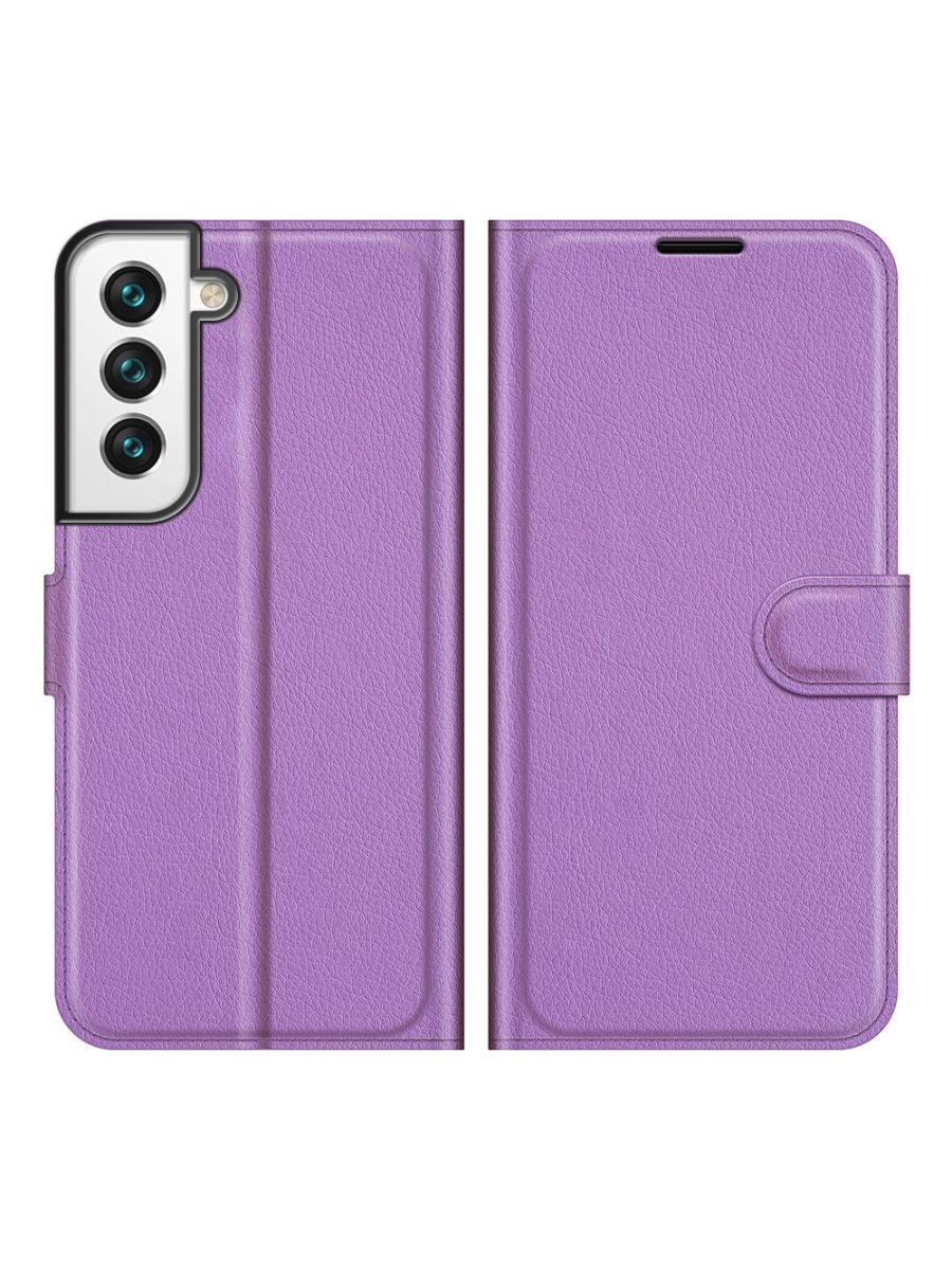 

Brodef Wallet Чехол книжка кошелек для Samsung Galaxy S22 Plus/S22+ фиолетовый