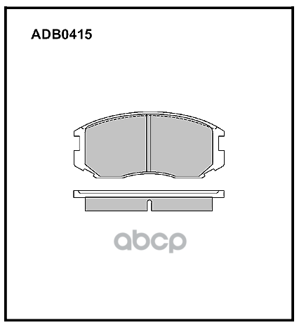 

Колодки дисковые передние Mitsubishi Lancer/Colt 1.3-1.8 89-92 ADB 0415