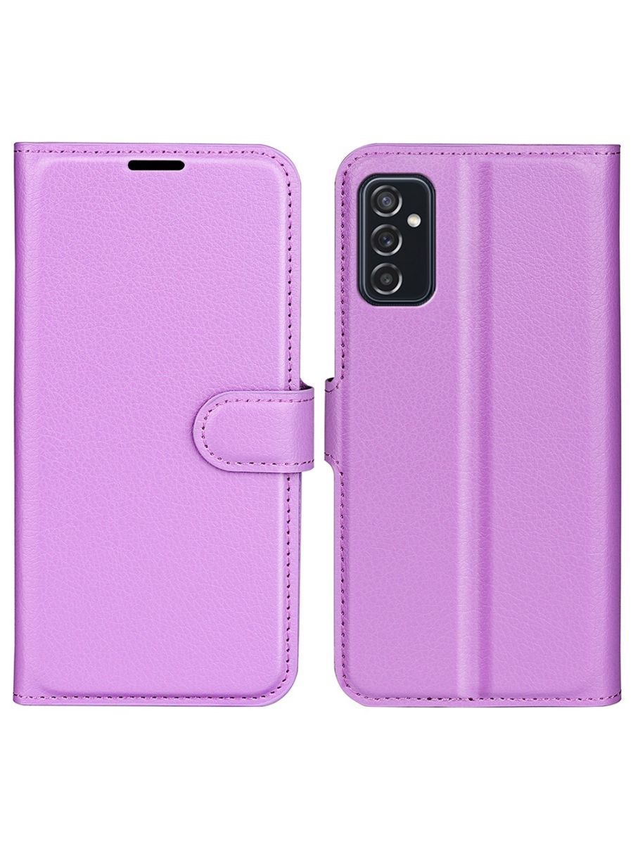 

Brodef Wallet Чехол книжка кошелек для Samsung Galaxy M52 фиолетовый