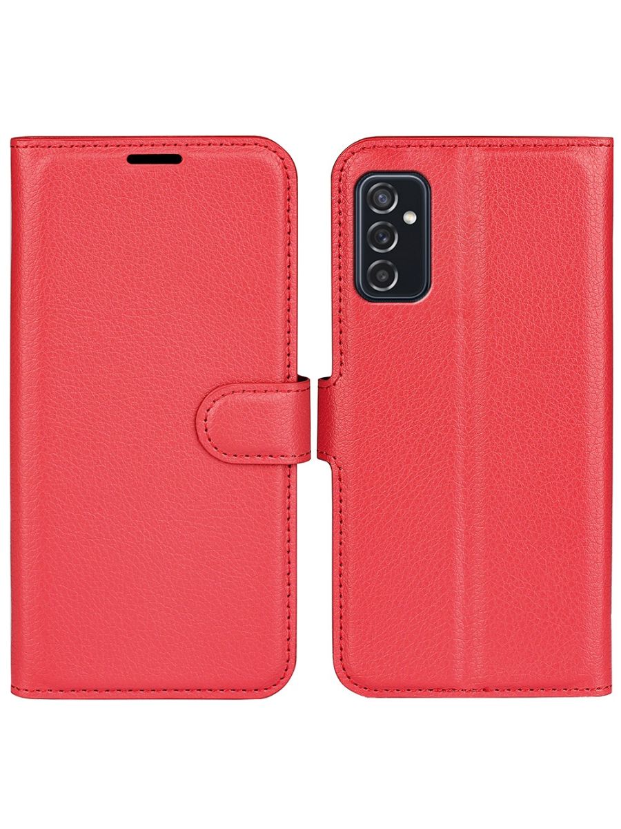 

Brodef Wallet Чехол книжка кошелек для Samsung Galaxy M52 красный