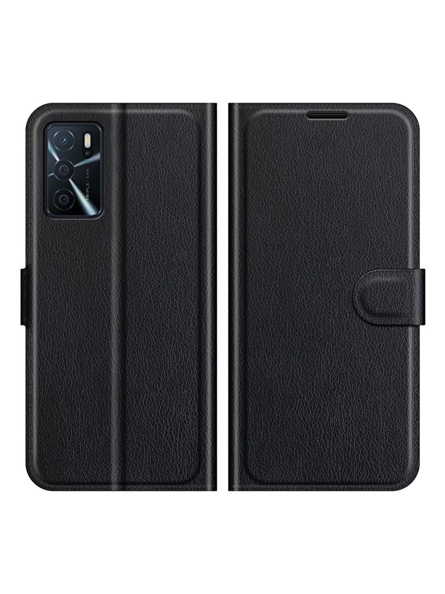 

Brodef Wallet Чехол книжка кошелек для Oppo A16 черный
