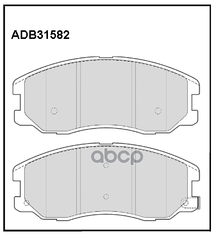 

Тормозные кололки ALLIED NIPPON передние дисковые ADB31582