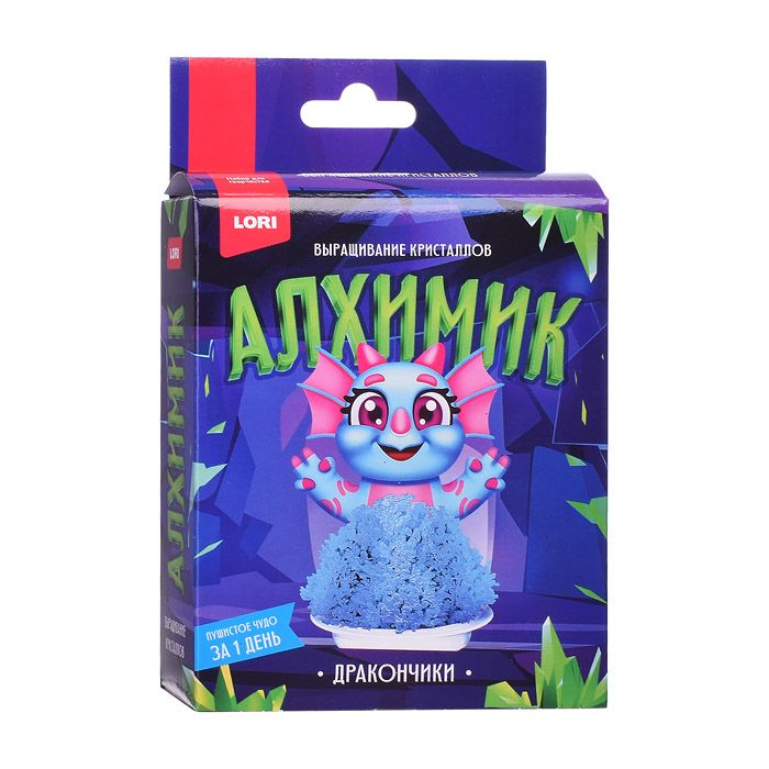 

Выращивание кристаллов LORI "Алхимик", Голубой дракончик, от 10 лет (Крф-030)