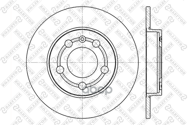 6020-4779-SX_диск тормозной задний Audi A3, VW Bora/Golf 1.8/1.9TDi 96>